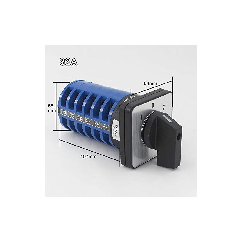 32A 3 Position 24 Terminals 380V Universal Rotary Cam Selector