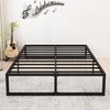 Lutown-Teen 14 Inch Queen Bed Frame Heavy Duty Steel Slat