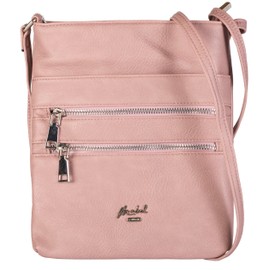 Mabel London - Women’s Small Cross Body Handbags – Trendy Messenger Long Shoulder Strap Handbag (Dusty Pink)