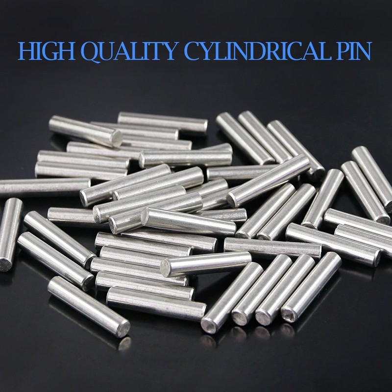 Glarks 50-Pieces 5x25mm Dowel Pin Stainless Steel Shelf Support Pegs