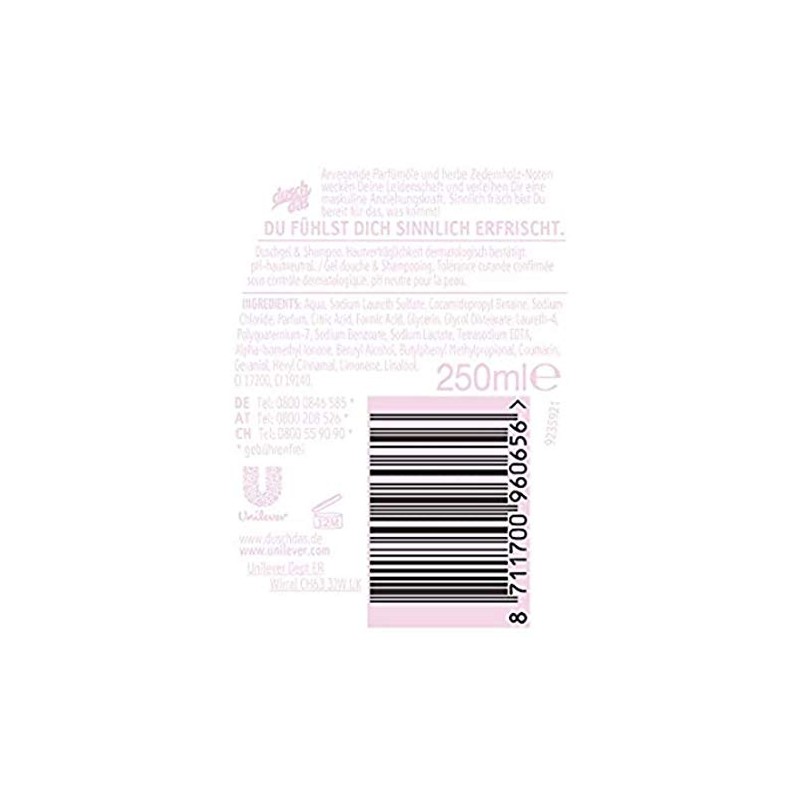 Duschdas Noire Shower Gel 250 ml by Duschdas