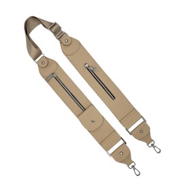 Caitie G | Stashie Faux Leather | Cell Phone Crossbody Storage Strap | For Travel, Hiking, Concerts, Sporting Events | Sand