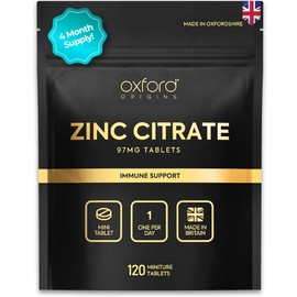 Micro Zinc Tablets 97mg High Strength Formula | One per Day, Easy to Swallow Zinc Supplements for Immune Support, Hormones, Hair, Skin & Nails, Made in UK | 120 Mini Tablets
