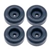4 Rubber Bumpers for Trailer Ramp Door Truck 2.5" Round