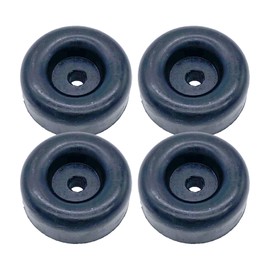 4 Rubber Bumpers for Trailer Ramp Door Truck 2.5" Round Replacement Cargo Stop (4)