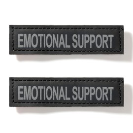EXCELLENT ELITE SPANKER 2pcs Morale Magic Sticker Reflective "Emotional Support" Patch in Training Puppy for Dog Harnesses & Vests