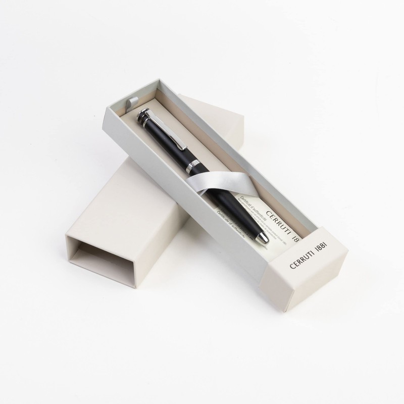 Cerruti 1881 Austin Diamond Black Fountain Pen, Iconic Writing Instrument,