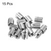 uxcell Self Tapping Threaded Inserts, 15pcs Inner M3-0.5 Outer M5x6