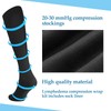 Floraltop 3 Pairs Lymphedema Compression Leg Wraps Kit 20-30 Mmhg