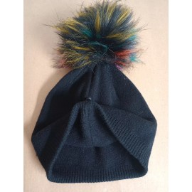 Falls Creek Women's Winter Beanie Hat With Pom One Size Fits Most Color Black