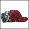 White Fang CZA304 Checkered Cap, Casual Design, Hat, Checkered Pattern,