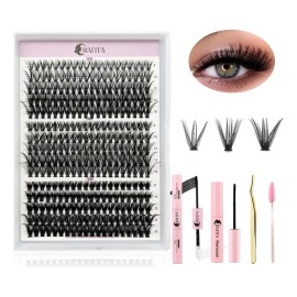 Mafita® Blister Maquillaje Extensión Kit Para Pestañas Li Lash Mink Rizado Postizas Diy Accesorios Fibras Mix Pack 30d/40d/50d 8-16mm Espesor 0.07mm