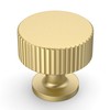 Amerdeco 10 Pack Brushed Gold Cabinet Knobs Single Hole Cabinet