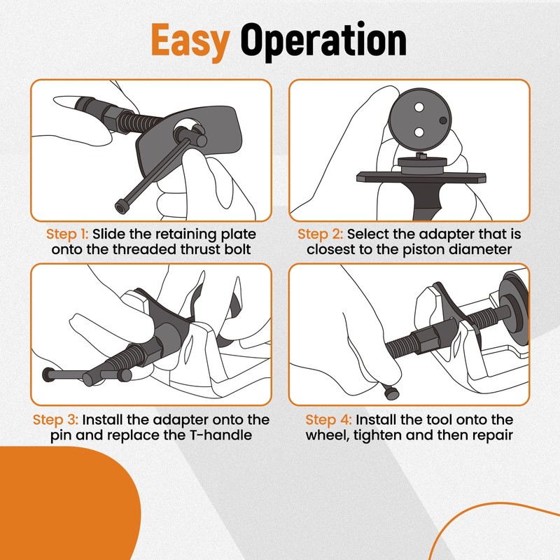 maXpeedingrods 35pc Hand Brake Calliper, Caliper Wind Back Tool Piston