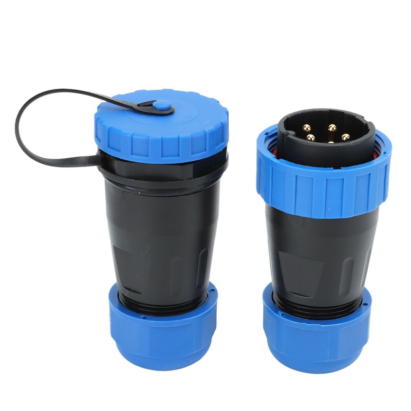 Waterproof Plug Socket Connector 380V 45A Welding Free Female Male