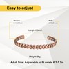 EnerMagiX Magnetic Copper Bracelet for Women Men, 6.3''Retro Rhombus 99.9%