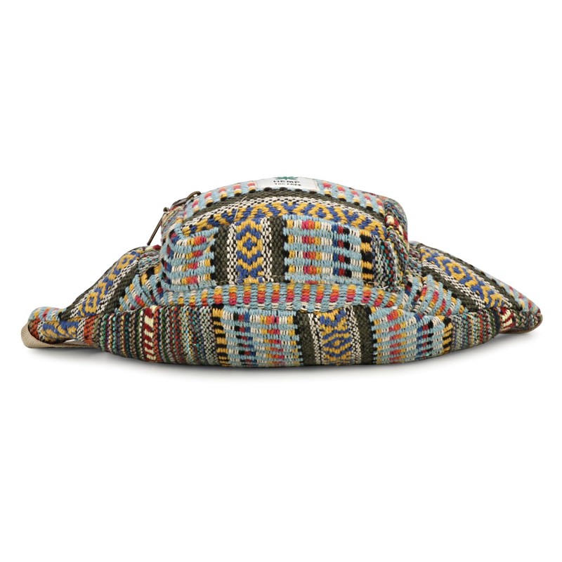 Hemp Fanny Pack,Adjustable Waist and Multiple Pockets,Waist Bag & for