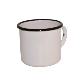 Madacha 2 Metal Enamel Mugs 250 ml Pale Pink