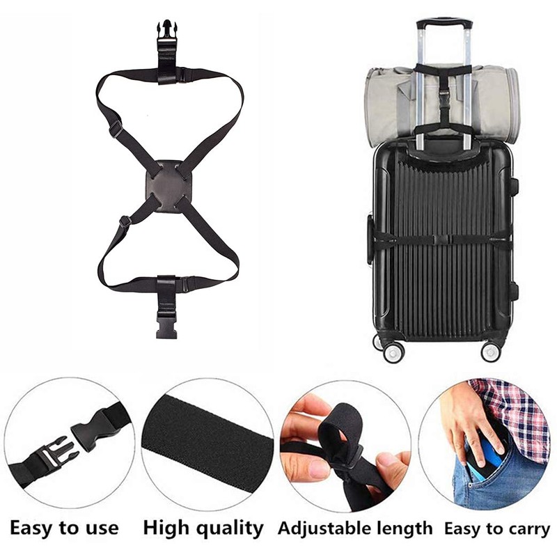 Tiardey Luggage Strap, High Elastic Suitcase Adjustable Belt Bag Bungees