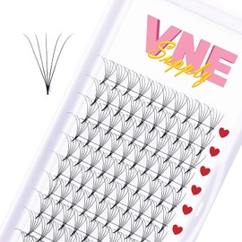VNE Supply Volume Lash Extensions | russian volume fans lashes | premium false lash extensions | promade mega volume fans | loose premade fans- Soft, Natural, and Effortless! 5D, C curl, 15 mm