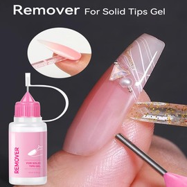 Fake Nail Remover - 15ML Nail Glue Dissolver,Dissolver Base Gel for Professional Women Home Manicure Pedicure Salon Service Travel Holiday Designs