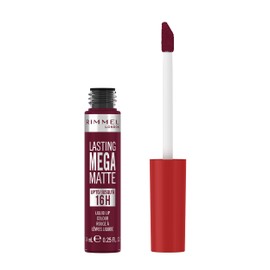 Rimmel London Lasting Mega Matte Liquid Lipstick, Long-Lasting, Hydrating, Vegan Formula - 810 - Plum this Show, 0.25oz