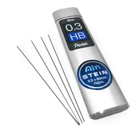 Pentel P203 Mechanical Pencil - 0.3mm - Brown Barrel + Ain Stein 0.3mm HB Refill Leads