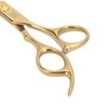 Hair Cutting Shears Stainless Steel Incisive Curved Handle Hairdressing Scissors