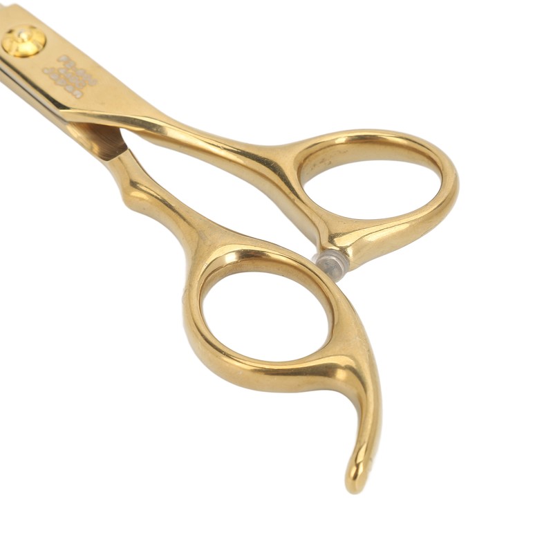 Hair Cutting Shears Stainless Steel Incisive Curved Handle Hairdressing Scissors
