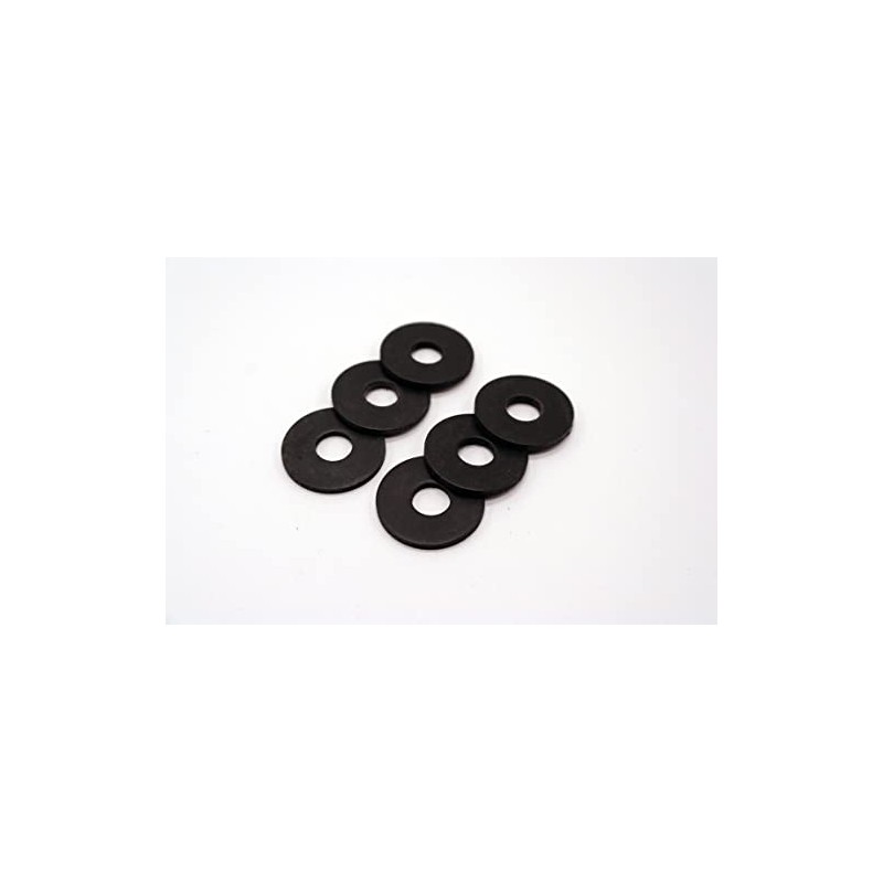 6x Rubber Penny Washers M5, 5.4mm Inner Diameter x 15mm