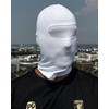 Balaclava in White with Mesh in Front of Eyes for