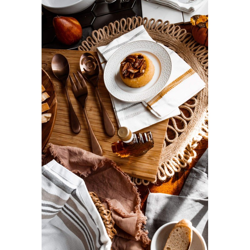 Knork 3-Piece Serving Set Copper Titanium Coated