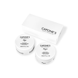 Capone´S Set - Bio-Glossy Wax Shine Effect 100 ml + Bio-Fiber Wax Matt Effect 100 ml / 3.38 oz- With Extract Acai