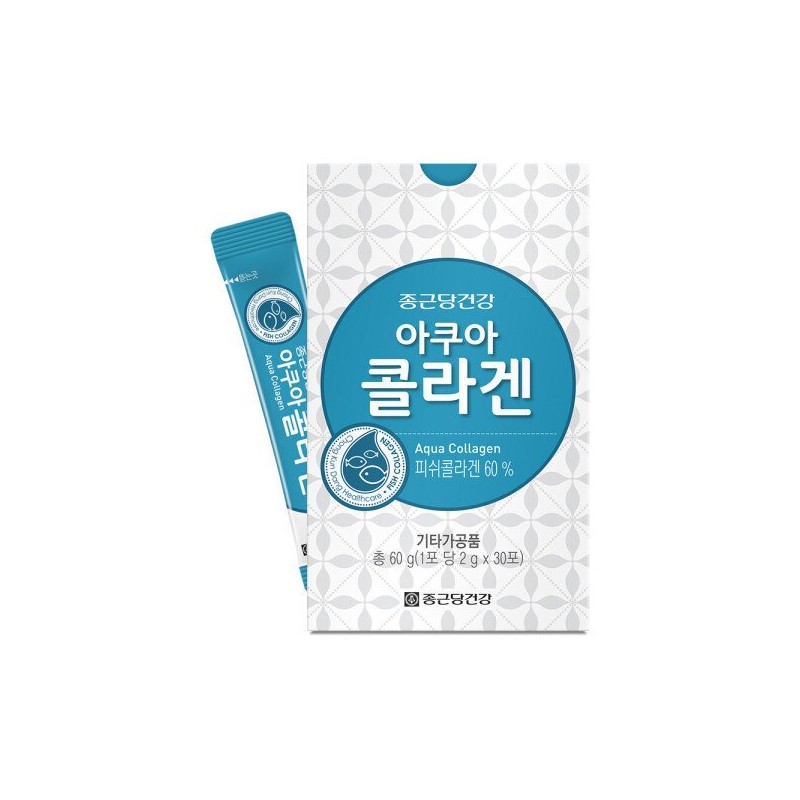 Jeonggundang Health 종근당건강 저분자 피쉬콜라겐 30포 2박스 2개월분 Jongkundang Health