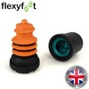 Flexyfoot Shock Absorbing Crutch Ferrules – All Sizes and Colours