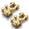 Otoolling 2 Pcs Heavy Duty Battery Terminal Solid Brass Cable