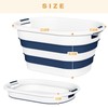 OOAMBB 43L(11.5Gallon) Collapsible Laundry Basket Plastic, Pop Up Laundry hamper/Storage