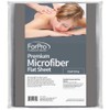 ForPro Premium Microfiber Flat Sheet, Cool Grey
