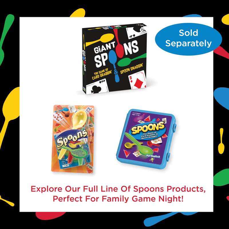 Giant Spoons, Card Games for Kids - Spoons Game, Deck