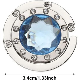 Juego de 6 ganchos plegables portátiles de metal para bolsos, carteras, bolsos, mesas y restaurantes, bares y oficinas