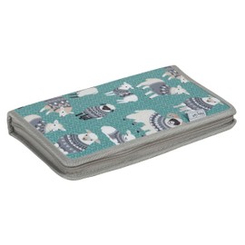 Hobby Gift Interchangeable Needle Pockets for Crochet Hooks Accessories-100% Cotton Hard Zippered Case, Woolly Pully, (d/w/h) 2 x 17.2 x 28.5cm