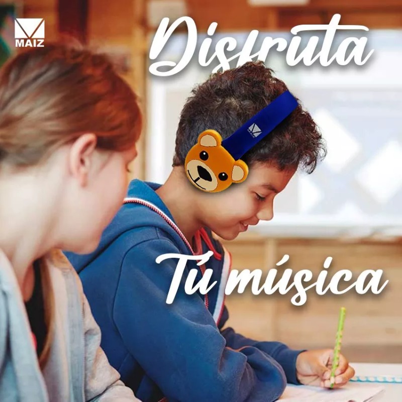 Maíz Audifono Manos Libres Diadema Ajustable Alambrico Ej-072