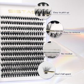 Cluster Eyelash Extensions 30D, 240pcs 9-16mm Mix Individual Lashes Cluster Black Volume Eyelash D Curl Cluster Lashes DIY Eyelash Extension(30D 240PCS 9-16mm MIX)