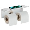 FORIOUS Toilet Paper Holder with Shelf, 304 Stainless Steel Wall