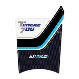 labelbike - 3D Sticker Motorcycle Tank Pad Decoration and Protection in Resin Compatible with Yamaha Tenere 700 2025 - Color Blue