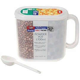 Lucky Star Storage Containers Neo keeper Powder Pot (with Spoon) 1.7l B – 1878ne