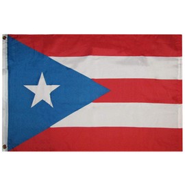 American Wholesale Superstore 2x3 Puerto Rico Light Blue 2'x3' Premium Quality Heavy Duty 100D Woven Poly Nylon Indoor Outdoor Flag