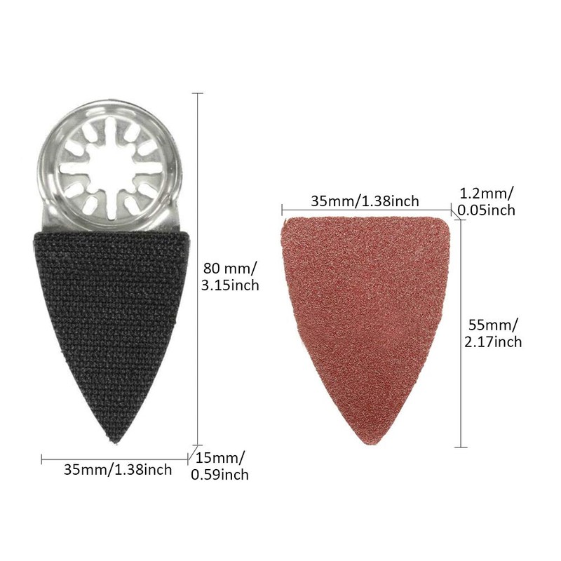 Finger Oscillating Multitool, Finger Sanding Sheets Sand Disc Kit, Sanding