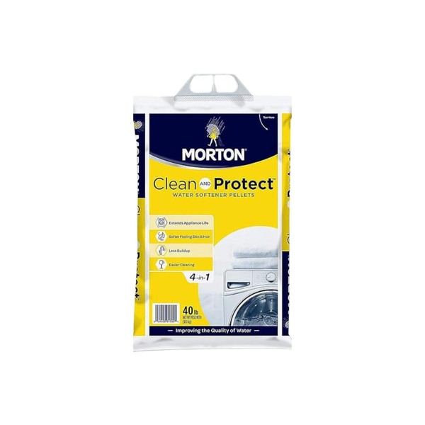 Morton Clean and Protect Water Softener Salt Pellets, 40 LB (Pack-1)