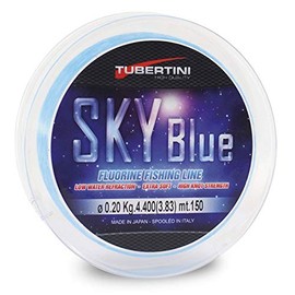 Tubertini Sky Blue 0.16mm 150m Fluorine Sea Spinning Surfcasting Bolo